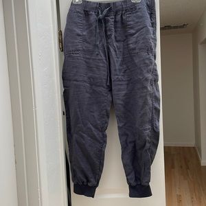 Caslon Grey Linen Jogger Pant. 100% Linen. Machine Washable. Great for Summer!